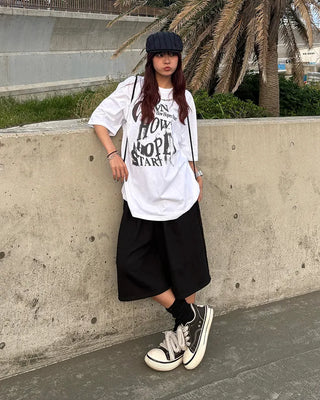 (Unisex) Sweat Wide Bermuda Shorts