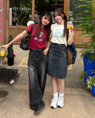 Ester Pattern Patch Half T-Shirt