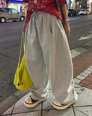 (Unisex) Center Seam Sweat Balloon Pants
