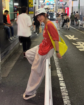 (Unisex) Center Seam Sweat Balloon Pants