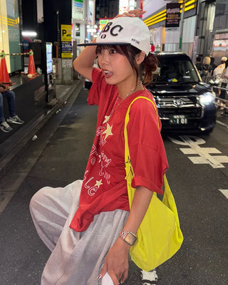 Handwritten Star Lettering Over Half T-Shirt