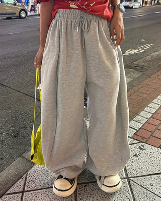 (Unisex) Center Seam Sweat Balloon Pants