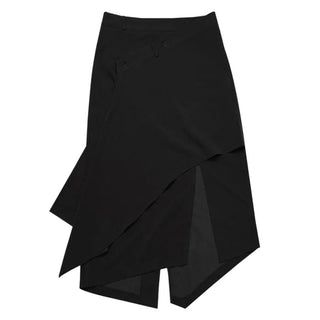 Layered Asymmetrical Long Skirt