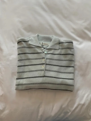 [2 colors] Striped knit