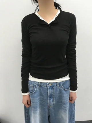 [7 colors] Layered T-shirt