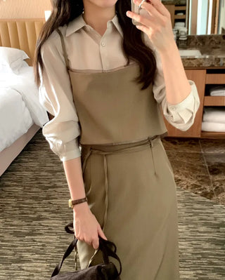 (2 colors) Layered Bustier