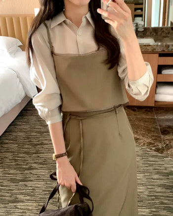 (2 colors) Layered Bustier