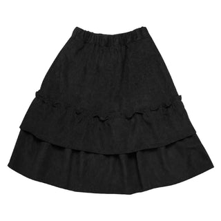 Corduroy frill skirt