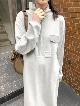 (3 colors) Anorak Long Dress