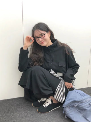 (3 colors) Anorak Long Dress