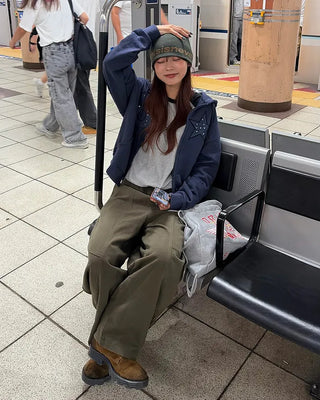 8-Star Dot Patch Hooded Parka
