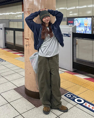8-Star Dot Patch Hooded Parka