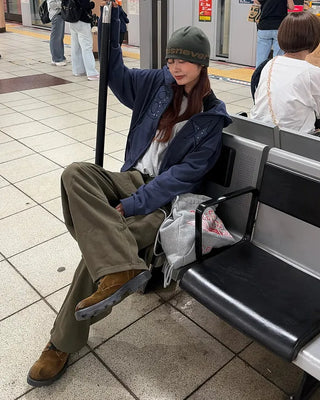 8-Star Dot Patch Hooded Parka