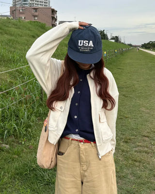 USA Stitch Straight Cap