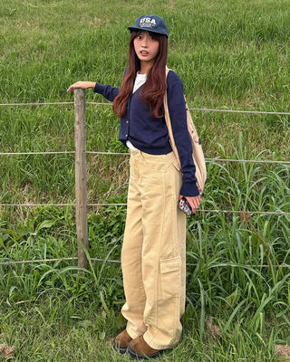 USA Stitch Straight Cap