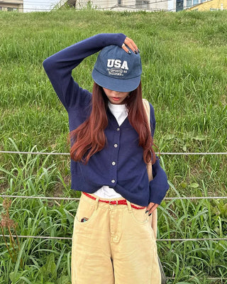 USA Stitch Straight Cap