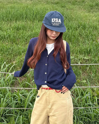 USA Stitch Straight Cap