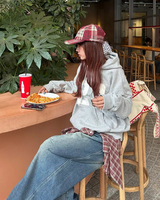 (Unisex) Slash Seam Point Balloon Denim Pants