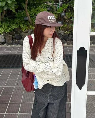 USA Stitch Straight Cap
