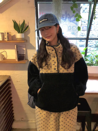 (2 colors) Polka Dot Anorak Zip-Up