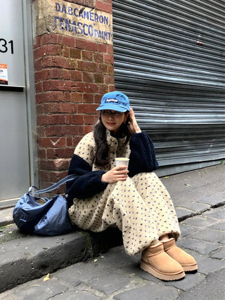 (2 colors) Polka Dot Anorak Zip-Up