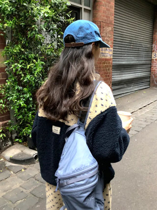 (2 colors) Polka Dot Anorak Zip-Up