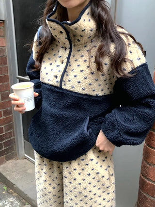 (2 colors) Polka Dot Anorak Zip-Up