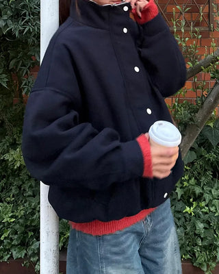 Corduroy Point Oversized Blouson