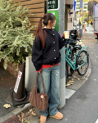 Corduroy Point Oversized Blouson
