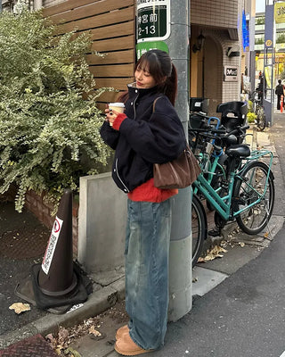Corduroy Point Oversized Blouson