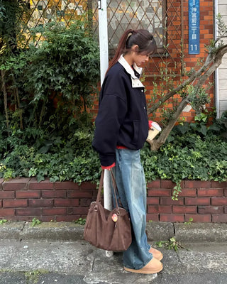 Corduroy Point Oversized Blouson