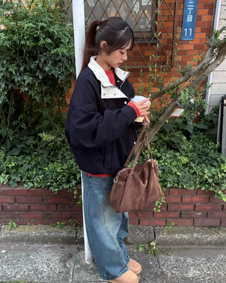 Corduroy Point Oversized Blouson