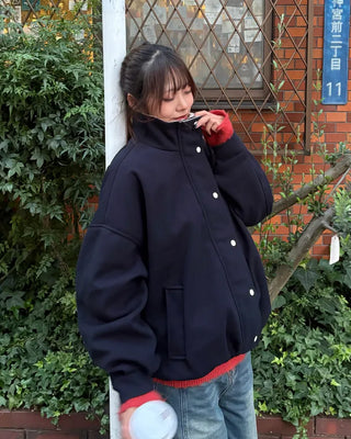 Corduroy Point Oversized Blouson