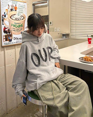 Waist drawstring super balloon peach skin chino pants