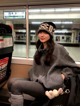 (3 colors) Oversized fleece jacket
