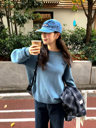 (2 colors) Loose-fit wool check shirt