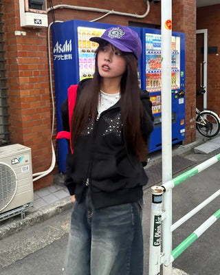 8-Star Dot Patch Hooded Parka