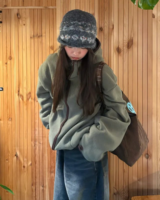 Mixed Color Point Knit Beanie