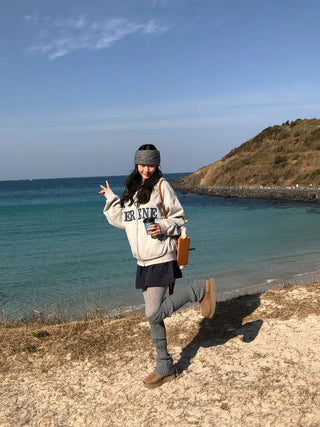 (2 colors) Fleece-lined hooded zip-up