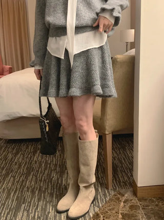 (set) Mohair knit set