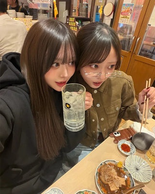 Metal square frame UV glasses