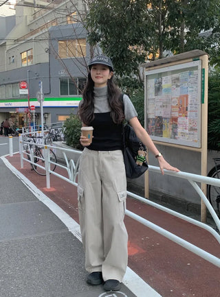 Multi-panel cargo pants