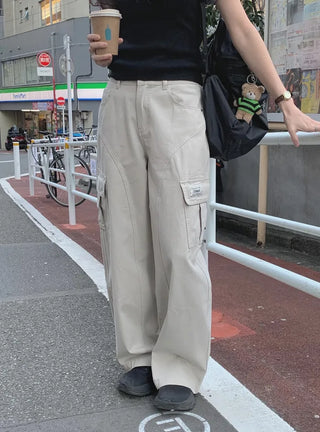 Multi-panel cargo pants
