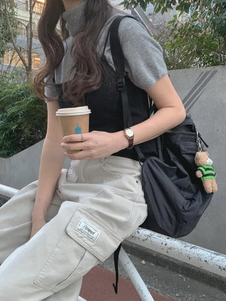 Multi-panel cargo pants