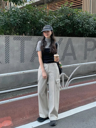 Multi-panel cargo pants