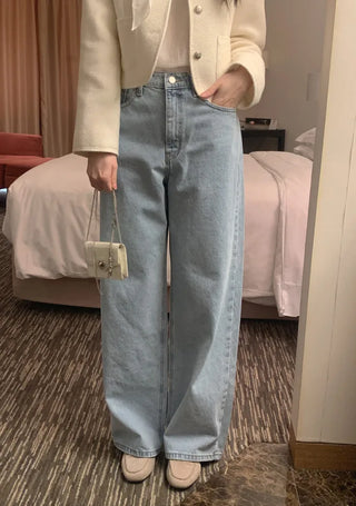 Light blue denim pants