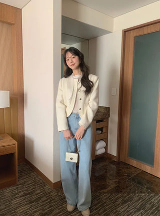 Light blue denim pants