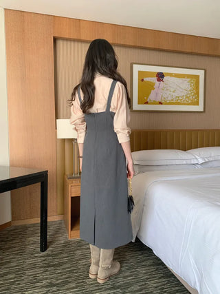 V-neck bustier dress