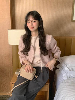 (4 colors) Strap Half-Neck Knit