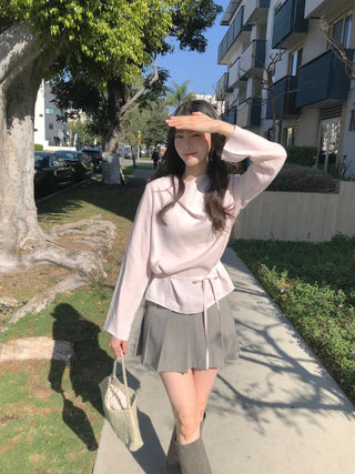 (2 colors) Drape Blouse
